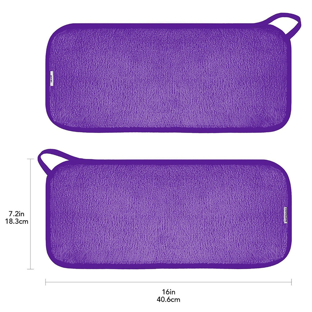 2-Pack Purple Microfiber Makeup Remover - Picture 3 of 8